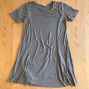 light olive green short sleeve dress